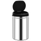 vidaXL Cubo de basura con sensor automático 30 L acero inoxidable vidaXL Cubo de basura con sensor automático 30 L acero inoxidable