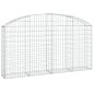 vidaXL Cesta gaviones forma arco hierro galvanizado 200x30x100/120 cm vidaXL Cesta gaviones forma arco hierro galvanizado 200x30x100/120 cm