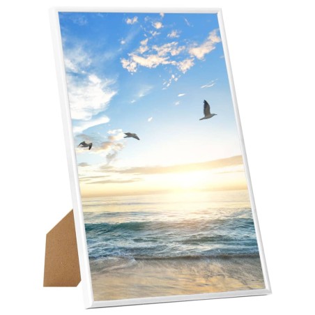vidaXL Marcos de fotos collage de mesa 5 uds blanco MDF 21x29,7cm