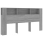 vidaXL Mueble cabecero gris Sonoma 200x18,5x104,5 cm vidaXL Mueble cabecero gris Sonoma 200x18,5x104,5 cm