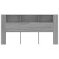 vidaXL Mueble cabecero gris Sonoma 200x18,5x104,5 cm vidaXL Mueble cabecero gris Sonoma 200x18,5x104,5 cm