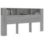 vidaXL Mueble cabecero gris Sonoma 200x18,5x104,5 cm vidaXL Mueble cabecero gris Sonoma 200x18,5x104,5 cm