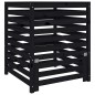 vidaXL Compostador de madera maciza de pino negro 82,5x82,5x99,5 cm vidaXL Compostador de madera maciza de pino negro 82,5x82,5x99,5 cm