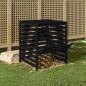 vidaXL Compostador de madera maciza de pino negro 82,5x82,5x99,5 cm vidaXL Compostador de madera maciza de pino negro 82,5x82,5x99,5 cm