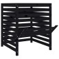 vidaXL Compostador de madera maciza de pino negro 82,5x82,5x99,5 cm vidaXL Compostador de madera maciza de pino negro 82,5x82,5x99,5 cm