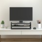vidaXL Soporte de monitor madera maciza de pino gris 50x27x15 cm vidaXL Soporte de monitor madera maciza de pino gris 50x27x15 cm