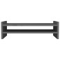 vidaXL Soporte de monitor madera maciza de pino gris 50x27x15 cm vidaXL Soporte de monitor madera maciza de pino gris 50x27x15 cm