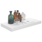 vidaXL Estante flotante de pared blanco brillante MDF 50x23x3,8 cm