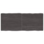 vidaXL Tablero mesa madera tratada borde vivo marrón 140x60x(2-4) cm vidaXL Tablero mesa madera tratada borde vivo marrón 140x60x(2-4) cm