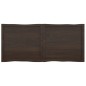 vidaXL Tablero mesa madera tratada borde vivo marrón 140x60x(2-4) cm vidaXL Tablero mesa madera tratada borde vivo marrón 140x60x(2-4) cm