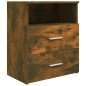 vidaXL Mesitas de noche 2 uds color roble ahumado 50x32x60 cm vidaXL Mesitas de noche 2 uds color roble ahumado 50x32x60 cm