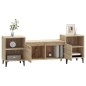 vidaXL Mueble para TV madera contrachapada roble Sonoma 160x35x55 cm vidaXL Mueble para TV madera contrachapada roble Sonoma 160x35x55 cm