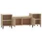vidaXL Mueble para TV madera contrachapada roble Sonoma 160x35x55 cm vidaXL Mueble para TV madera contrachapada roble Sonoma 160x35x55 cm