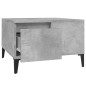vidaXL Mesa de centro madera contrachapada gris hormigón 55x55x36,5 cm vidaXL Mesa de centro madera contrachapada gris hormigón 55x55x36,5 cm