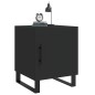vidaXL Mesita de noche madera de ingeniería negro 40x40x50 cm vidaXL Mesita de noche madera de ingeniería negro 40x40x50 cm