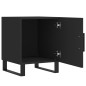 vidaXL Mesita de noche madera de ingeniería negro 40x40x50 cm vidaXL Mesita de noche madera de ingeniería negro 40x40x50 cm