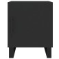 vidaXL Mesita de noche madera de ingeniería negro 40x40x50 cm vidaXL Mesita de noche madera de ingeniería negro 40x40x50 cm