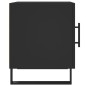 vidaXL Mesita de noche madera de ingeniería negro 40x40x50 cm vidaXL Mesita de noche madera de ingeniería negro 40x40x50 cm