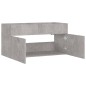 vidaXL Armario para lavabo contrachapada gris hormigón 90x38,5x46 cm