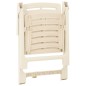 vidaXL Sillas de jardín 2 unidades plástico blanco vidaXL Sillas de jardín 2 unidades plástico blanco