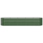 vidaXL Jardinera arriate acero recubrimiento polvo verde 368x80x68 cm vidaXL Jardinera arriate acero recubrimiento polvo verde 368x80x68 cm