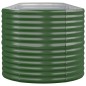 vidaXL Jardinera arriate acero recubrimiento polvo verde 368x80x68 cm vidaXL Jardinera arriate acero recubrimiento polvo verde 368x80x68 cm