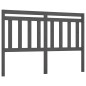 vidaXL Cabecero de cama madera maciza de pino gris 146x4x100 cm vidaXL Cabecero de cama madera maciza de pino gris 146x4x100 cm