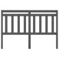 vidaXL Cabecero de cama madera maciza de pino gris 146x4x100 cm vidaXL Cabecero de cama madera maciza de pino gris 146x4x100 cm