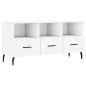 vidaXL Mueble de TV madera de ingeniería blanco 102x36x50 cm