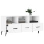 vidaXL Mueble de TV madera de ingeniería blanco 102x36x50 cm