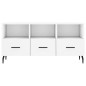 vidaXL Mueble de TV madera de ingeniería blanco 102x36x50 cm