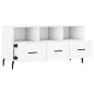 vidaXL Mueble de TV madera de ingeniería blanco 102x36x50 cm