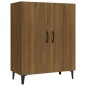 vidaXL Aparador madera contrachapada color roble marrón 70x34x90 cm vidaXL Aparador madera contrachapada color roble marrón 70x34x90 cm