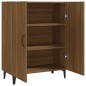 vidaXL Aparador madera contrachapada color roble marrón 70x34x90 cm vidaXL Aparador madera contrachapada color roble marrón 70x34x90 cm