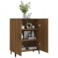 vidaXL Aparador madera contrachapada color roble marrón 70x34x90 cm vidaXL Aparador madera contrachapada color roble marrón 70x34x90 cm