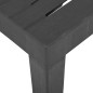 vidaXL Mesa de jardín de plástico gris 79x65x72 cm