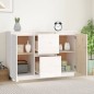 vidaXL Aparador madera maciza de pino blanco 111x34x75 cm vidaXL Aparador madera maciza de pino blanco 111x34x75 cm
