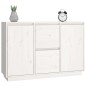 vidaXL Aparador madera maciza de pino blanco 111x34x75 cm vidaXL Aparador madera maciza de pino blanco 111x34x75 cm