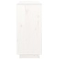 vidaXL Aparador madera maciza de pino blanco 111x34x75 cm vidaXL Aparador madera maciza de pino blanco 111x34x75 cm
