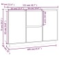 vidaXL Aparador madera maciza de pino blanco 111x34x75 cm vidaXL Aparador madera maciza de pino blanco 111x34x75 cm
