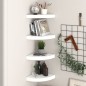 vidaXL Estante flotante de pared 4 uds MDF blanco brillo 25x25x3,8 cm vidaXL Estante flotante de pared 4 uds MDF blanco brillo 25x25x3,8 cm