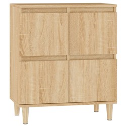 vidaXL Aparador de madera contrachapada roble Sonoma 60x35x70 cm