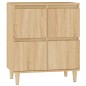 vidaXL Aparador de madera contrachapada roble Sonoma 60x35x70 cm vidaXL Aparador de madera contrachapada roble Sonoma 60x35x70 cm