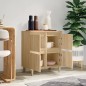 vidaXL Aparador de madera contrachapada roble Sonoma 60x35x70 cm vidaXL Aparador de madera contrachapada roble Sonoma 60x35x70 cm