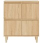 vidaXL Aparador de madera contrachapada roble Sonoma 60x35x70 cm vidaXL Aparador de madera contrachapada roble Sonoma 60x35x70 cm
