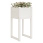 vidaXL Jardinera madera maciza de pino blanco 40x40x81 cm vidaXL Jardinera madera maciza de pino blanco 40x40x81 cm