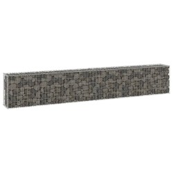 vidaXL Muro de gaviones con cubiertas acero galvanizado 300x30x50 cm
