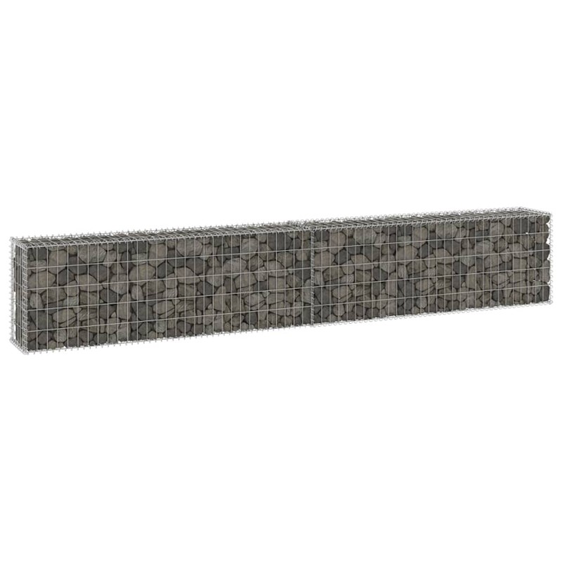 vidaXL Muro de gaviones con cubiertas acero galvanizado 300x30x50 cm vidaXL Muro de gaviones con cubiertas acero galvanizado 300x30x50 cm