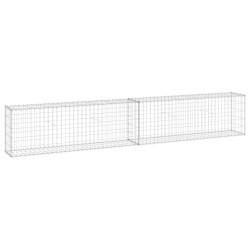 vidaXL Muro de gaviones con cubiertas acero galvanizado 300x30x50 cm
