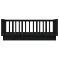 vidaXL Sofá cama madera maciza de pino negro 75x190 cm vidaXL Sofá cama madera maciza de pino negro 75x190 cm